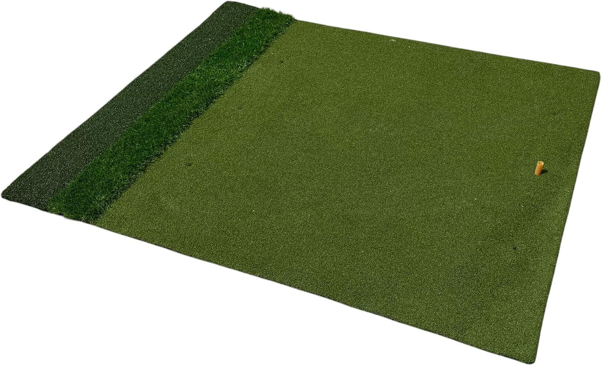 3G Practice Hitting Mat with 3 Surfaces & Rubber Tee