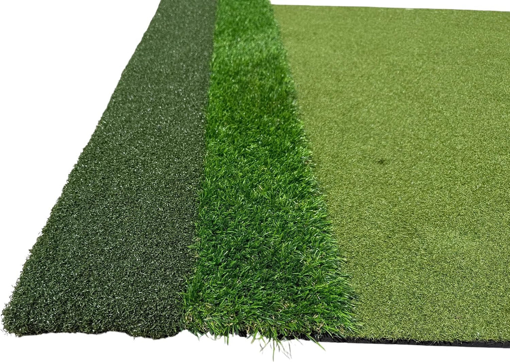 3G Practice Hitting Mat with 3 Surfaces & Rubber Tee