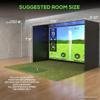 Glide Gear Golf Practice Simulator Backdrop Complete Enclosure Poles & Impact Screen