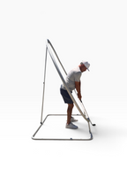 3G Ring Golf Swing Trainer, Adjustable Swing Plane Training Aid with Wedge Practice Stoppers and Protective Club Sleeve