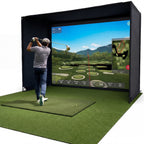 Glide Gear Golf Practice Simulator Backdrop Complete Enclosure Poles & Impact Screen