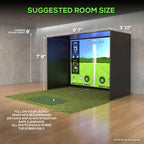 Glide Gear Golf Practice Simulator Backdrop Complete Enclosure Poles & Impact Screen
